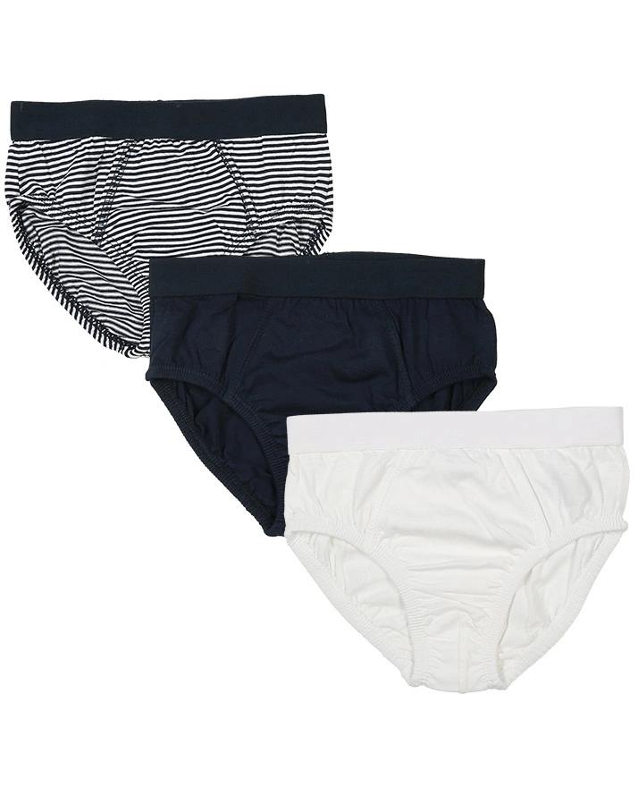 Slip JACKY BASIC 3er-Pack gestreift in marine/weiß