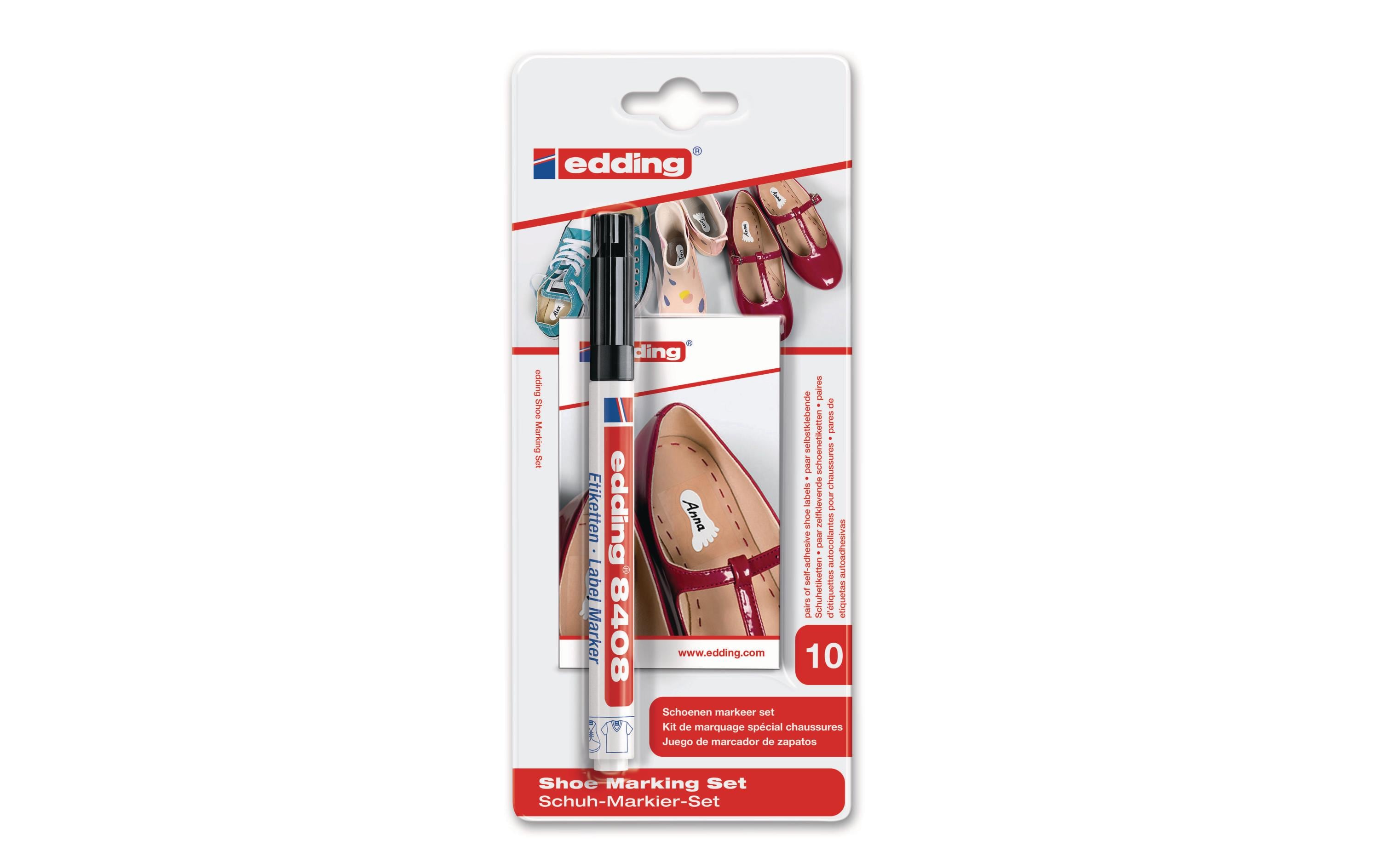 Textilmarker 8408 Set für Schuhe SchwarzSchuhmarker