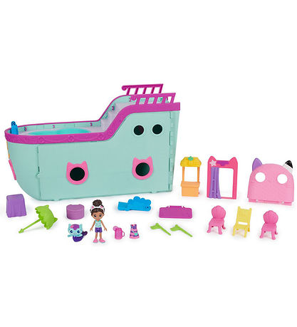 Gabby's Dollhouse Set - 18 Teile - CAT-Tastic Cruise Ship
