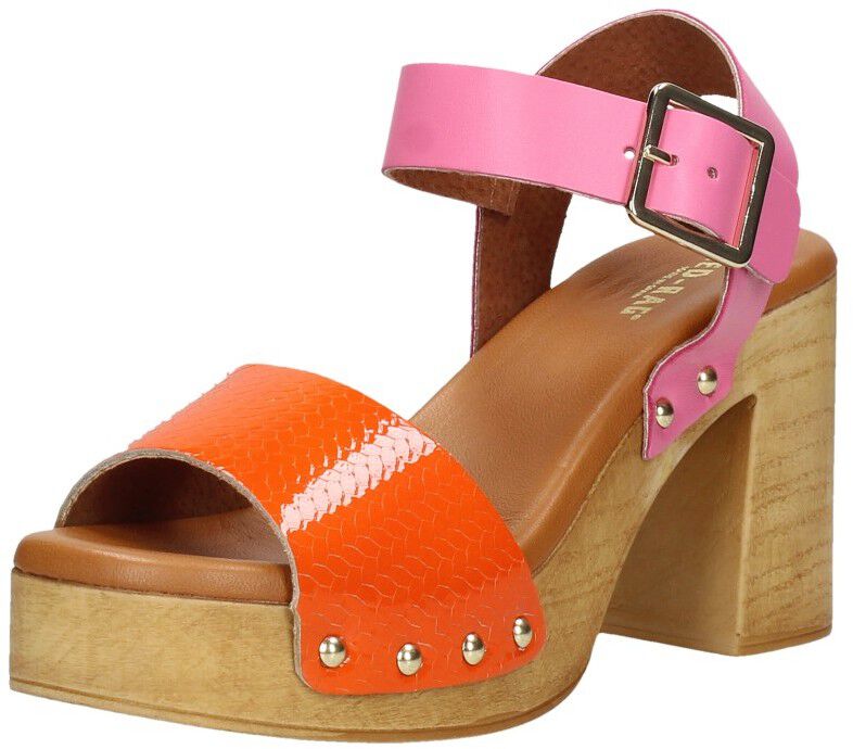 Red Rag Sandalen Hak oranje