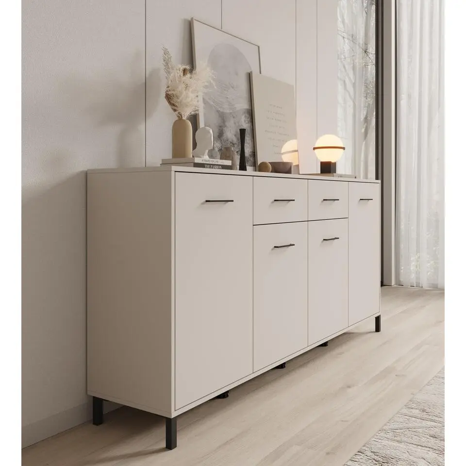 Meubella - Dressoir Vidor - Beige - 183 cm