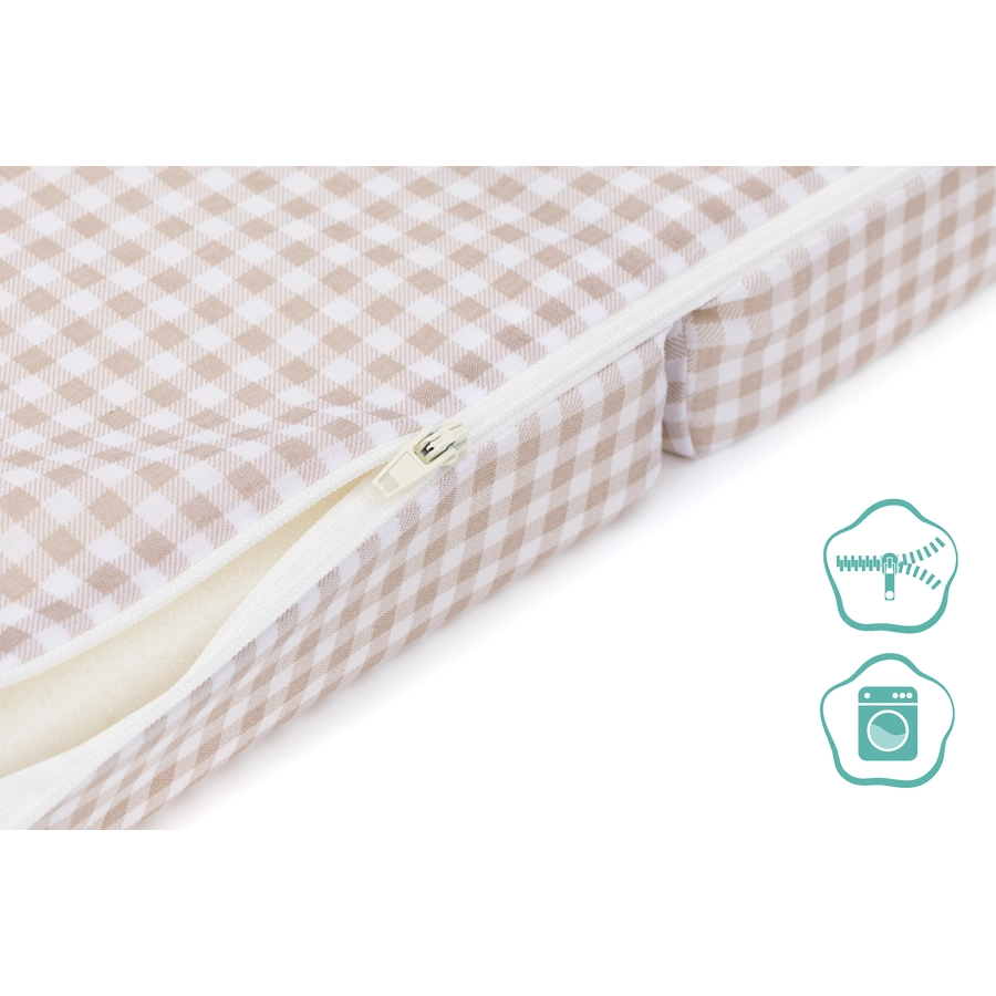 fillikid Reisebettmatratze beigeKaro 60 x 120 cm