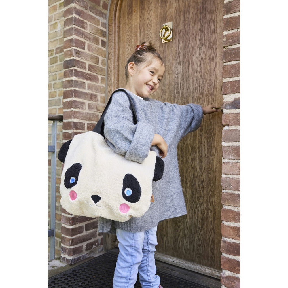 Køb OYOY White/Black Darling Panda Tote Taske