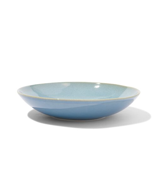 assiette creuse Porto émail réactif bleu 23cm