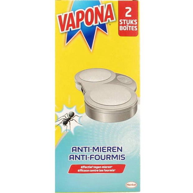 Vapona Insecten Bestrijding - Anti Mieren Mierenlokdozen - 2st.