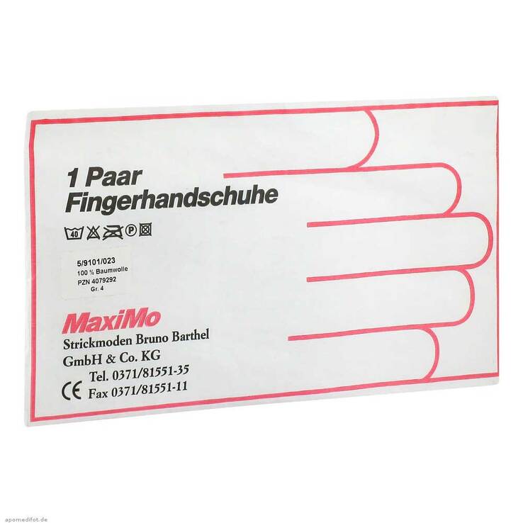 Handschuhe Baumwolle Größe 4 K, 2 St