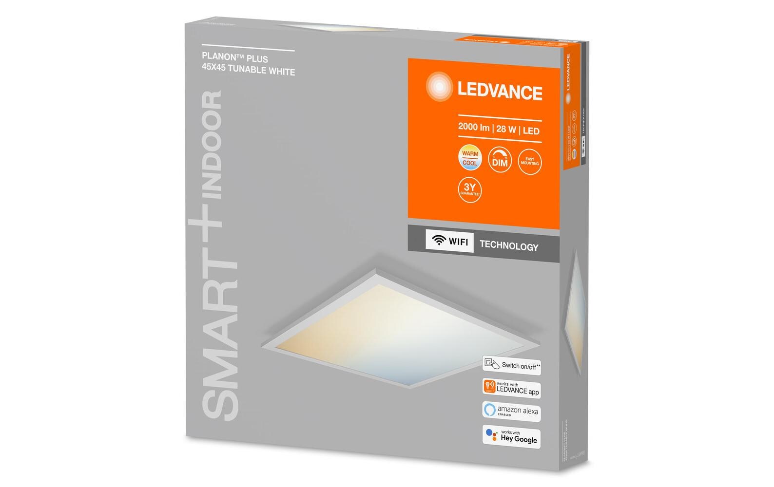 LED-Panel SMART+ WiFi Planon Plus, 45 x 45 cm, 28WPanelleuchten mit WiFi-Technologie