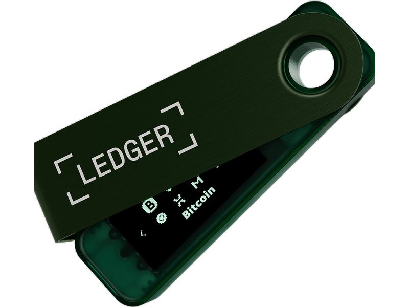 Ledger Nano S Plus Emerald Green Crypto-Hardware-Wallet zum Kaufen, Verwalten und Vermehren digitaler Vermögenswerte