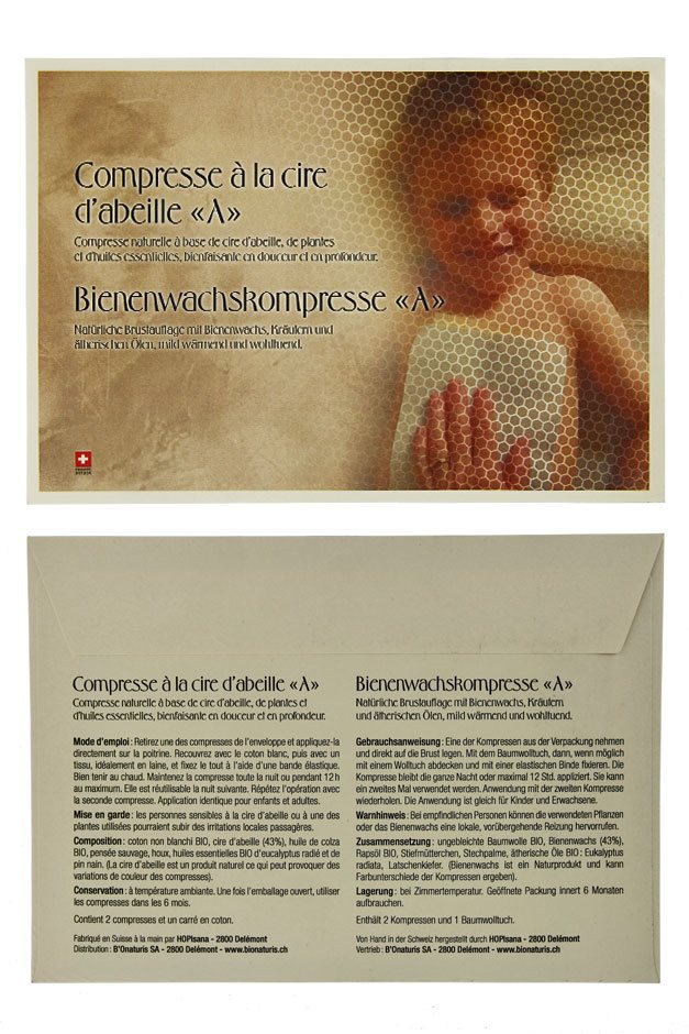 Hopisana Bienenwachskompresse A akuter Husten 2 Stk