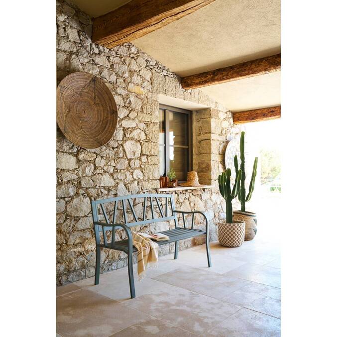 Banc de jardin ALVERNIA Vert Laurier