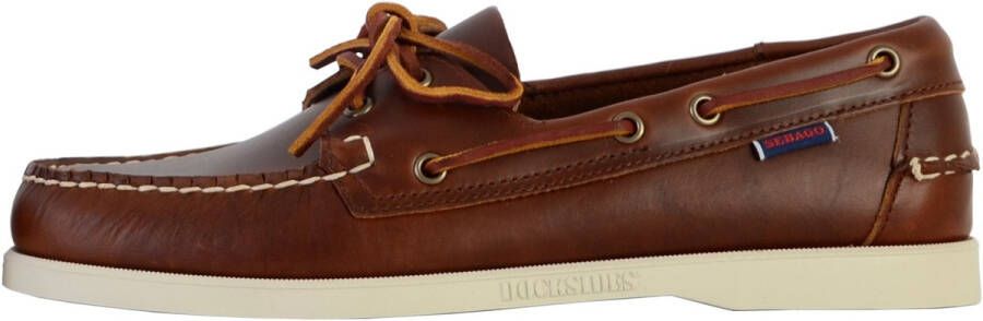 Sebago Docksides Portland Leather Bootschoenen Bruin Man