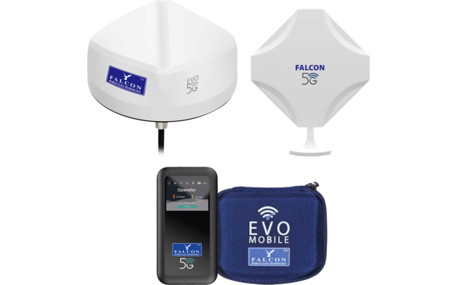 Falcon Evo 5G LTE Internetset feste und tragbare Highspeed-Lösung mit bis zu 3400 Mbit/s