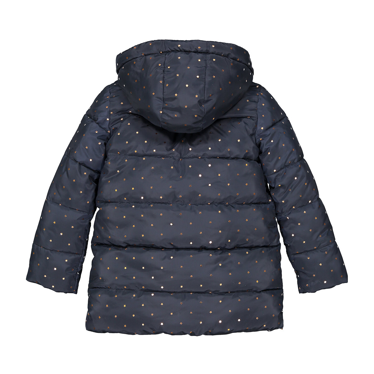 LA REDOUTE COLLECTIONS<br>Jaqueta de plumas com capuz, estampa de estrelas