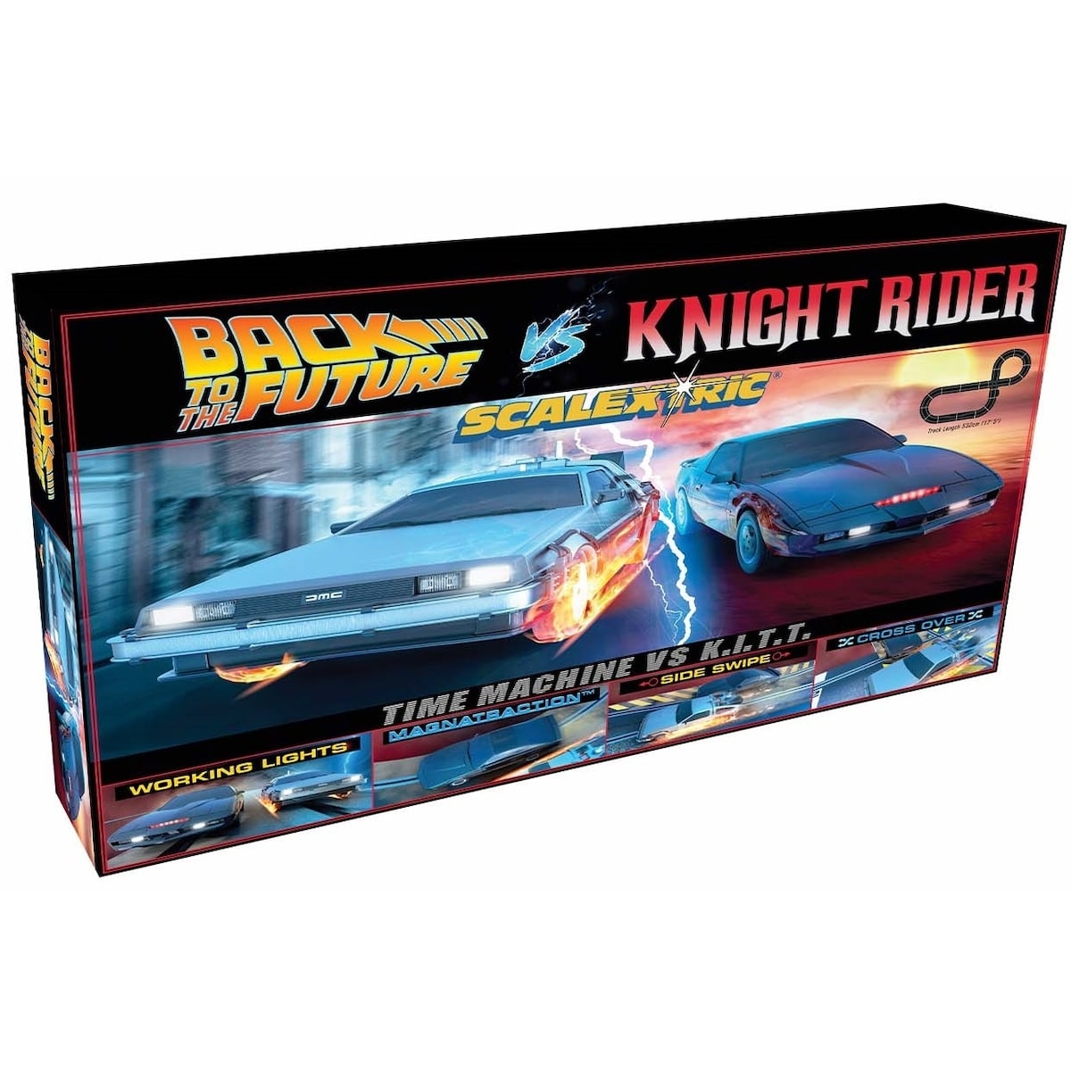 Scalextric Bilbane - Time Machine vs K.I.T.T