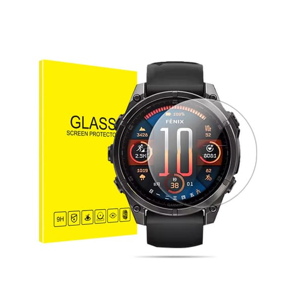 INF Garmin Fenix skjermbeskytter i høy aluminium herdet glass (2-pack)  Garmin Fenix 8 51mm