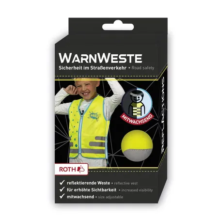 Roth Warnweste Gaming Light, reflektierend, gelb