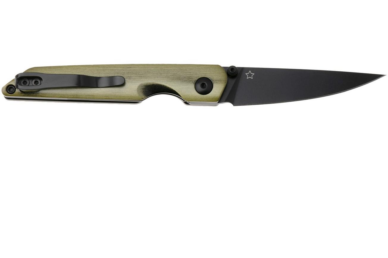 Kizer Shot V3677C2, Black 154CM, Bronze Aluminium zakmes, Evgeniy Bulichev design