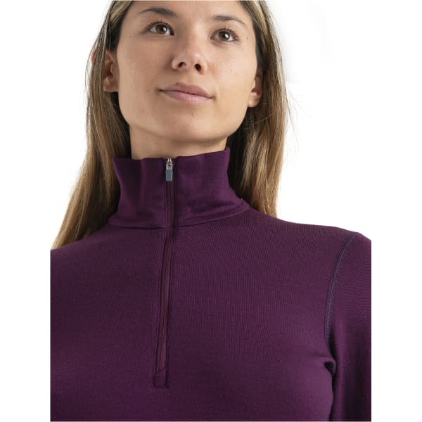 T-shirt thermique ICEBREAKER W 260 TECH LS HALF ZIP NIGHTSHADE