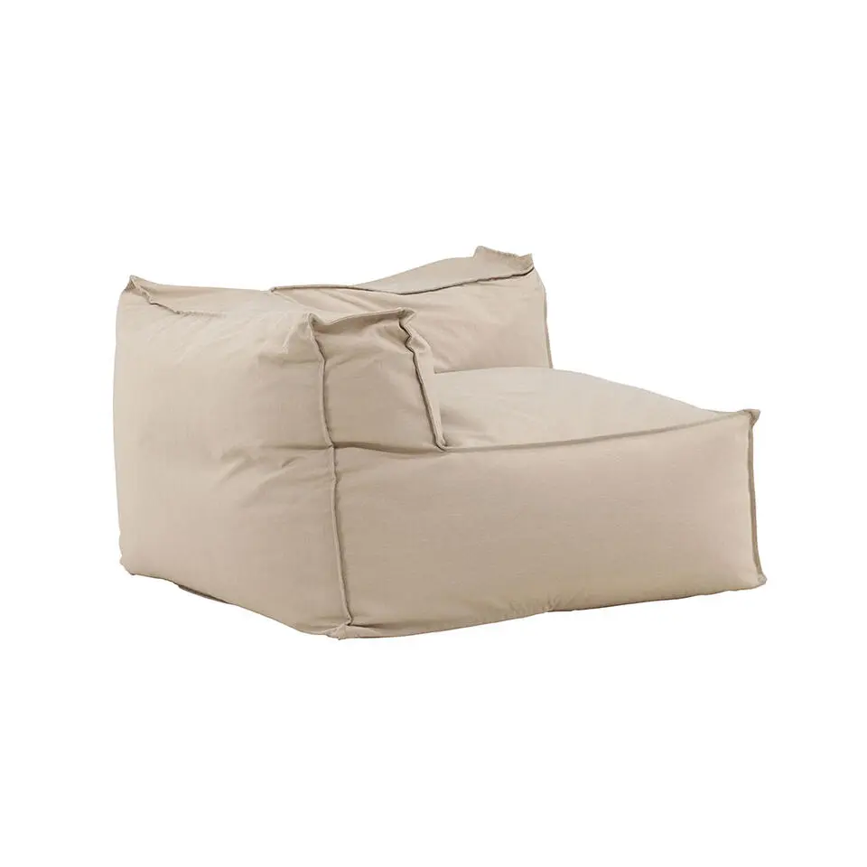 Hioshop Rambo zitzak hoekdeel beige