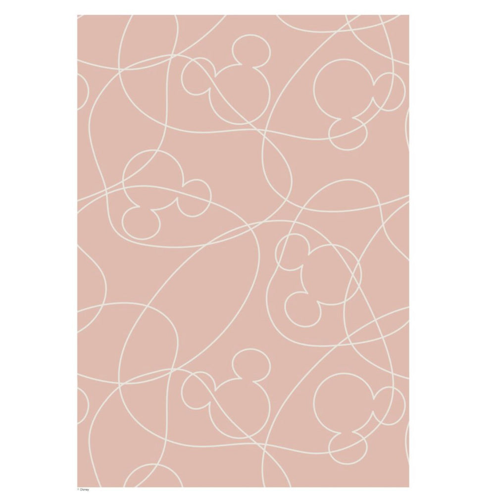 Køb Poster & Frame Disney - Pink & White Mickey Outline