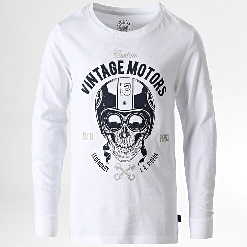 Tee Shirt Manches Longues Enfant Timid Boy Blanc
