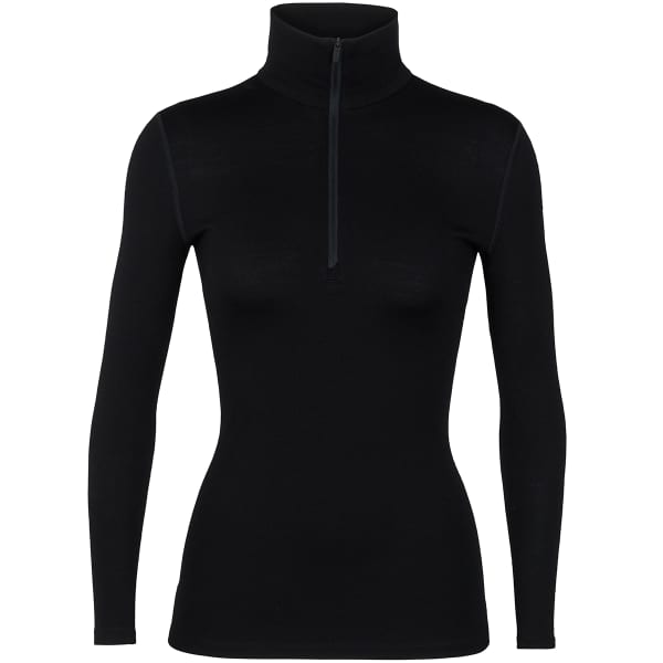 T-shirt thermique ICEBREAKER W 260 TECH LS HALF ZIP BLACK