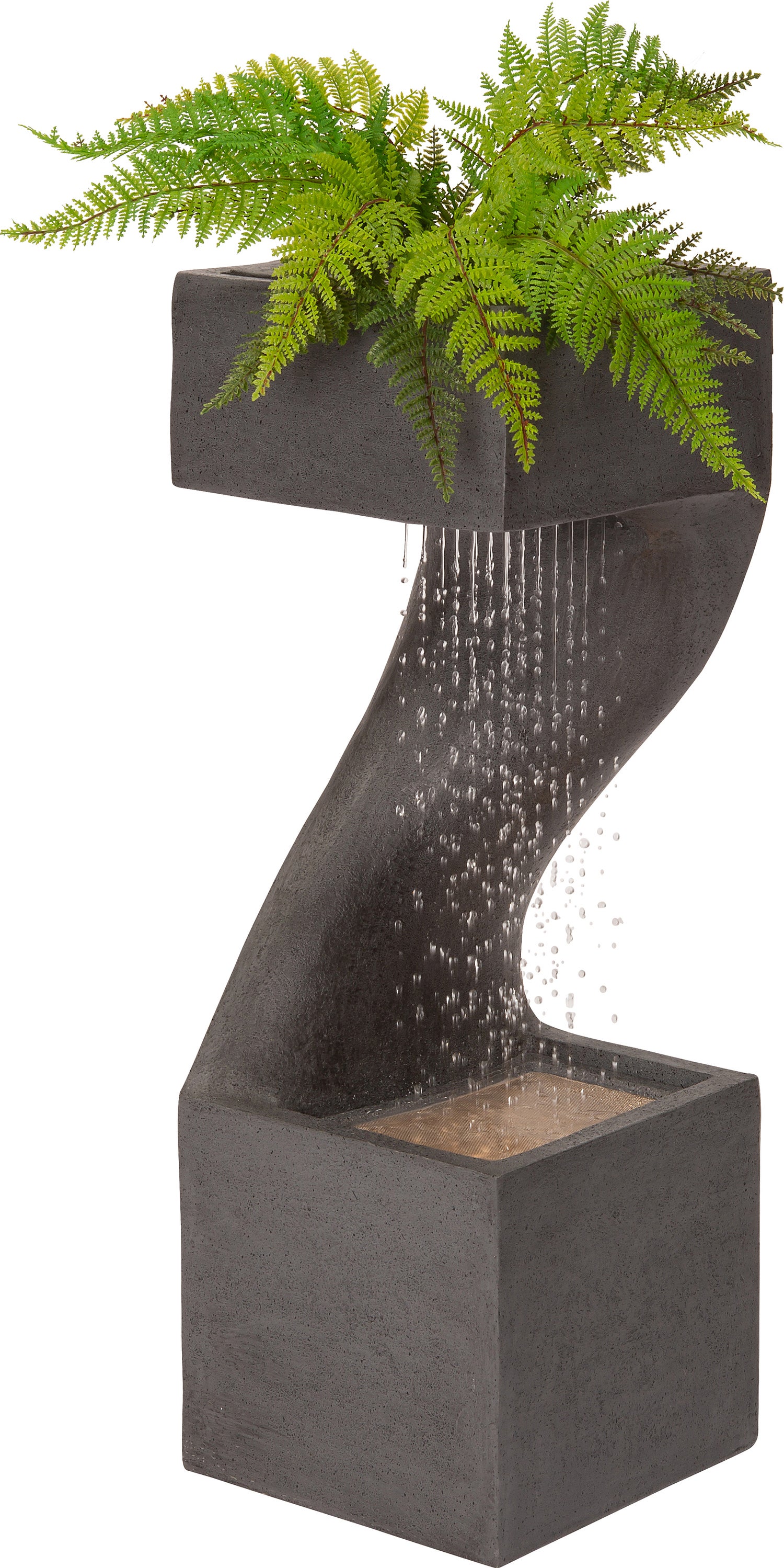 Intratuin waterornacment Saari grijs 27 x 27 x 77 cm