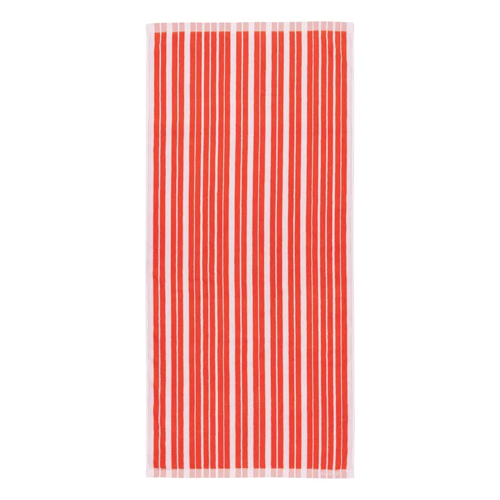 Marimekko - Raide Badehandtuch, 70 x 150 cm, rot / rosa