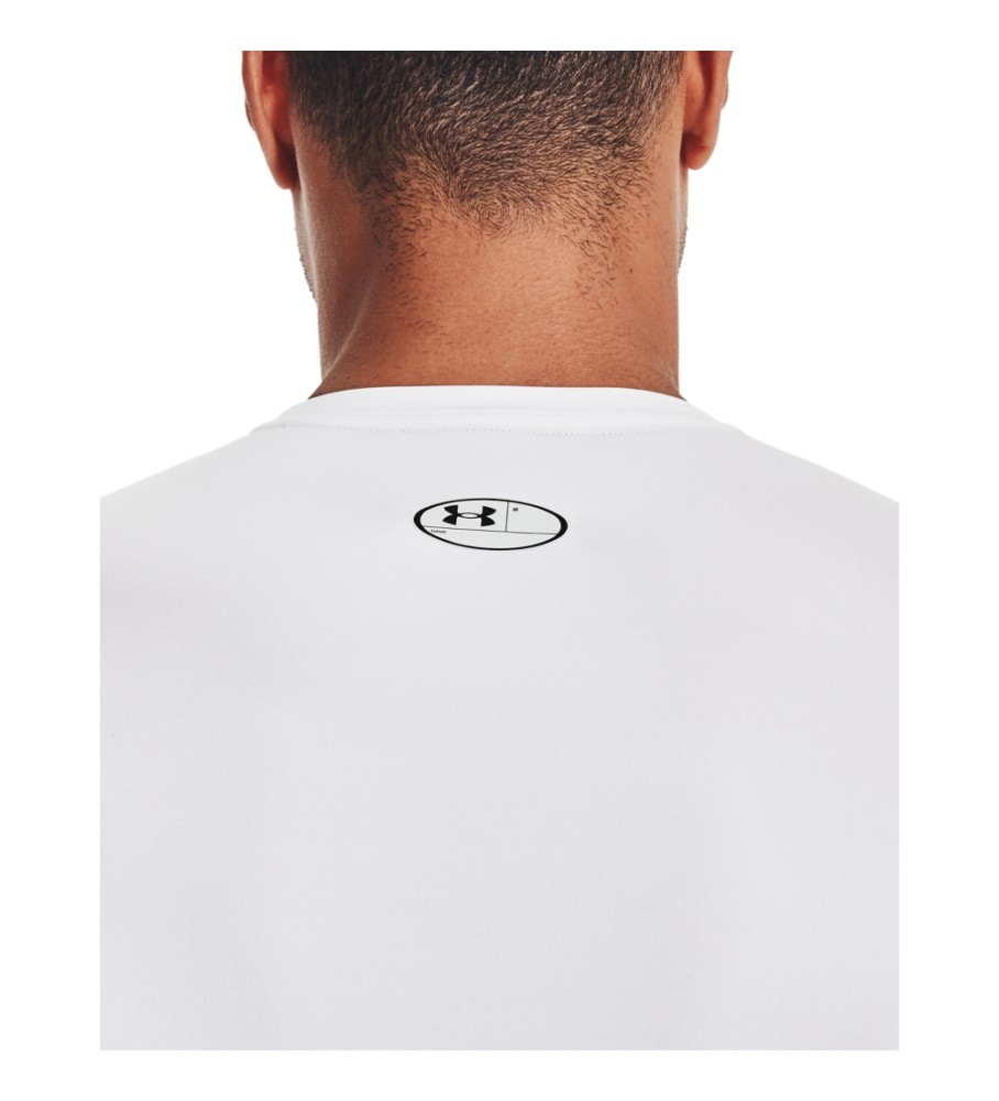Camiseta de manga comprida Under Armour HeatGear Armour, branca