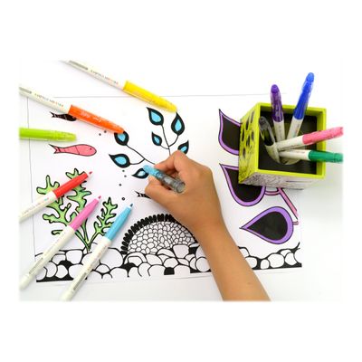 Pilot Frixion Colors - Feutre dessin effaçable - bleu clair