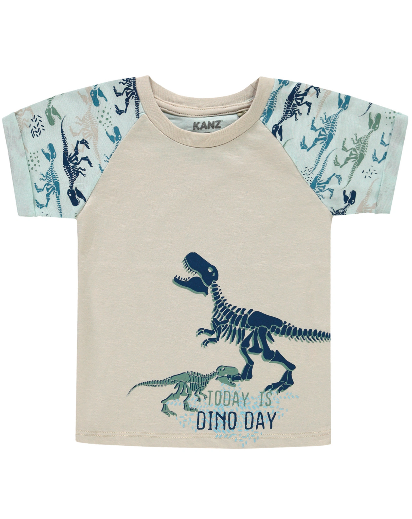 T-Shirt TODAY IS DINO DAY in beige