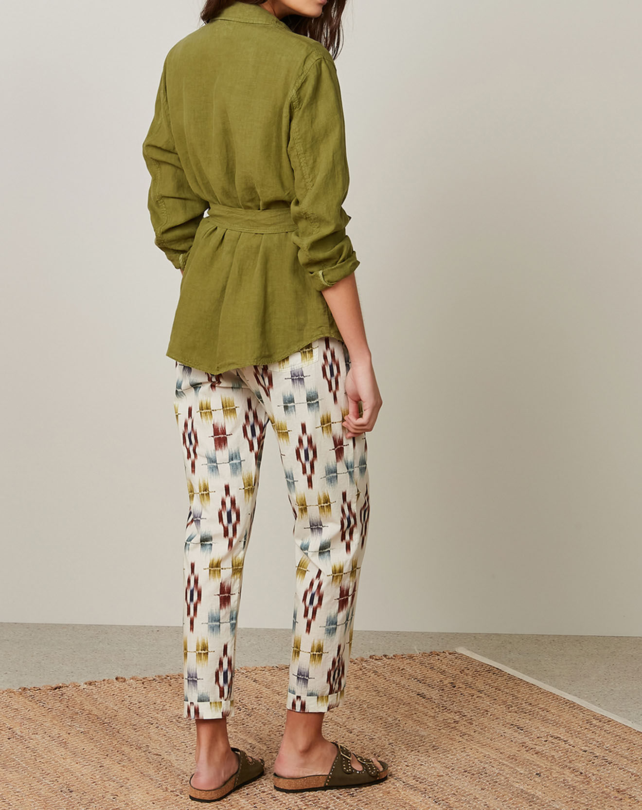 Hartford Veste 100% Lin Valentine matcha