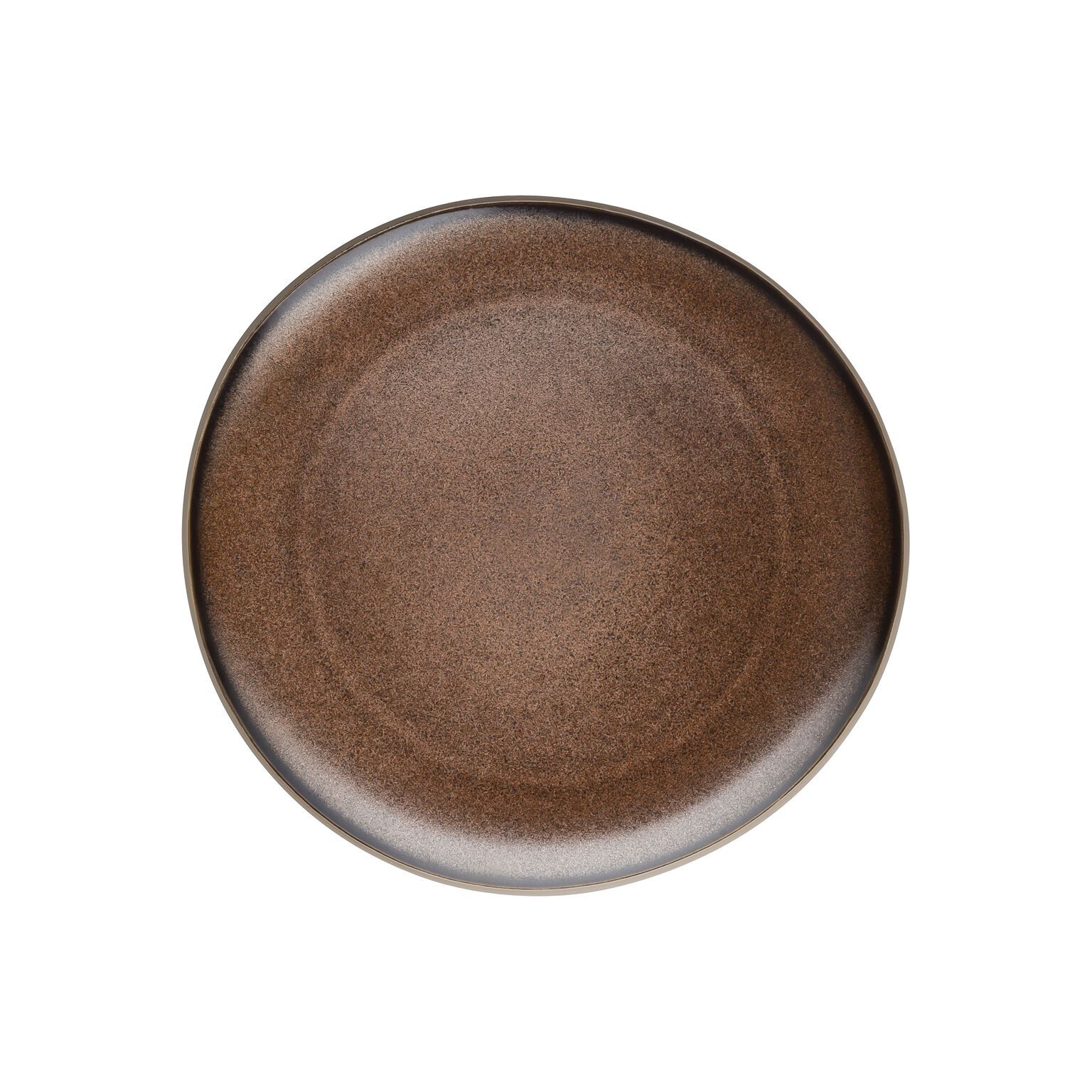 Junto Bronze Teller 25 cm flach