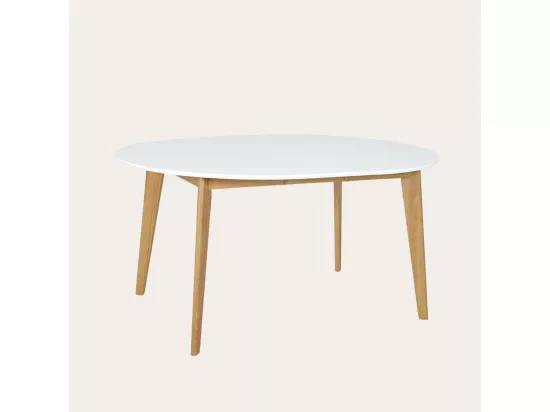 Table à manger extensible en bois massif naturel 120x75