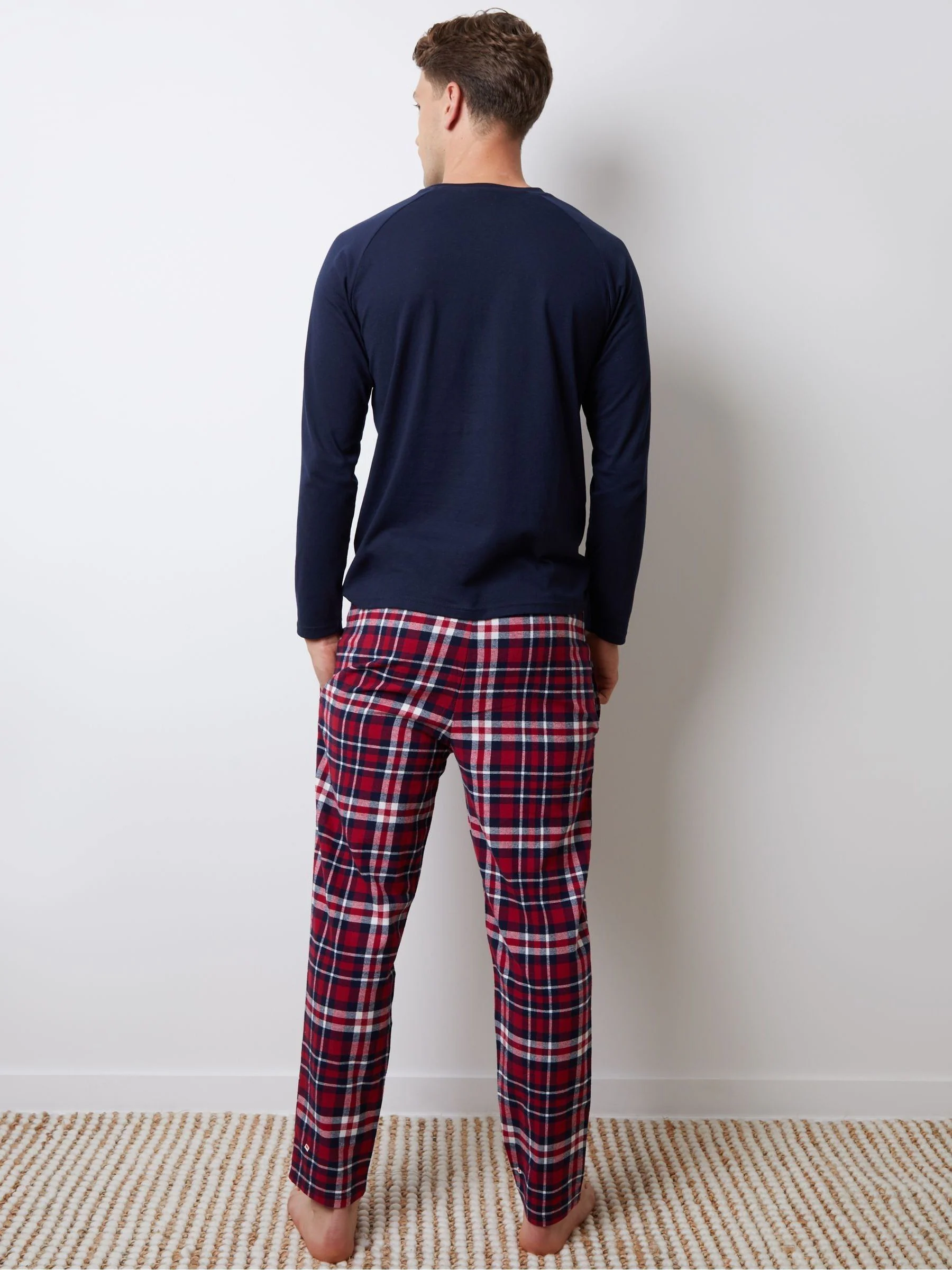 Threadbare Check Long Pyjamas Set 2 Pack