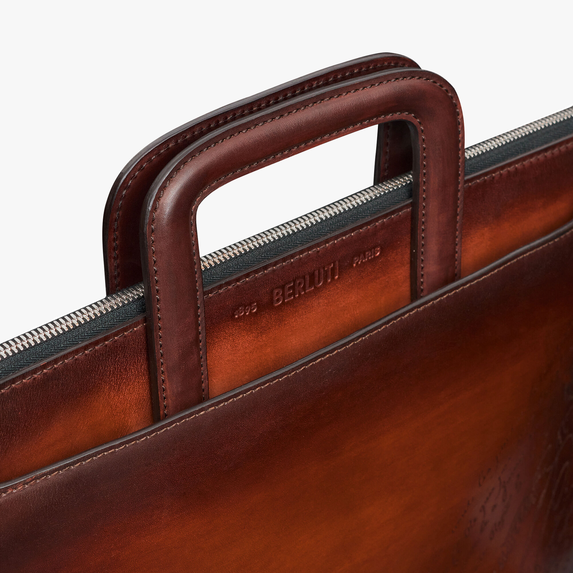 Cartable Lift En Cuir De Veau Scritto