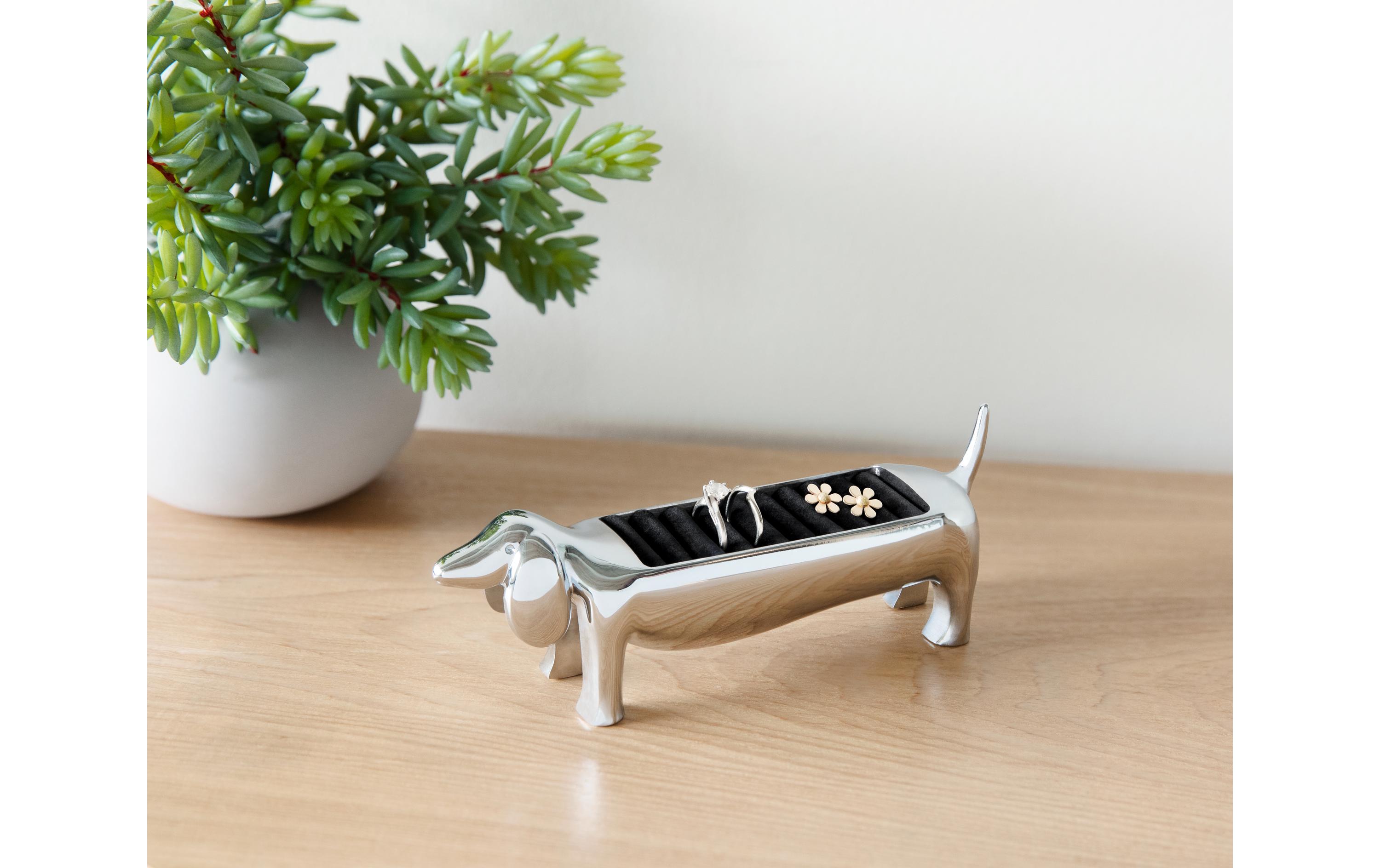 Ringhalter Dachsie für 8 RingeRinghalter in Dachsform
