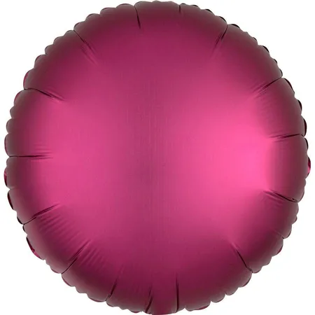 amscan Folienballon Rund Satin Luxe Pomegranate