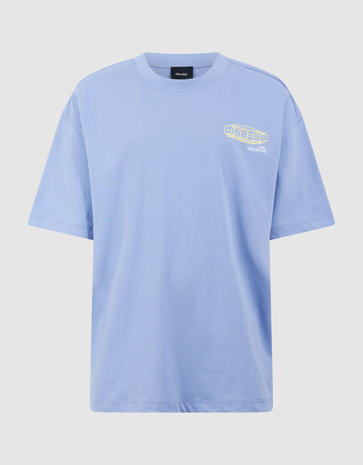 Line Up Artwork T-shirt Blauw