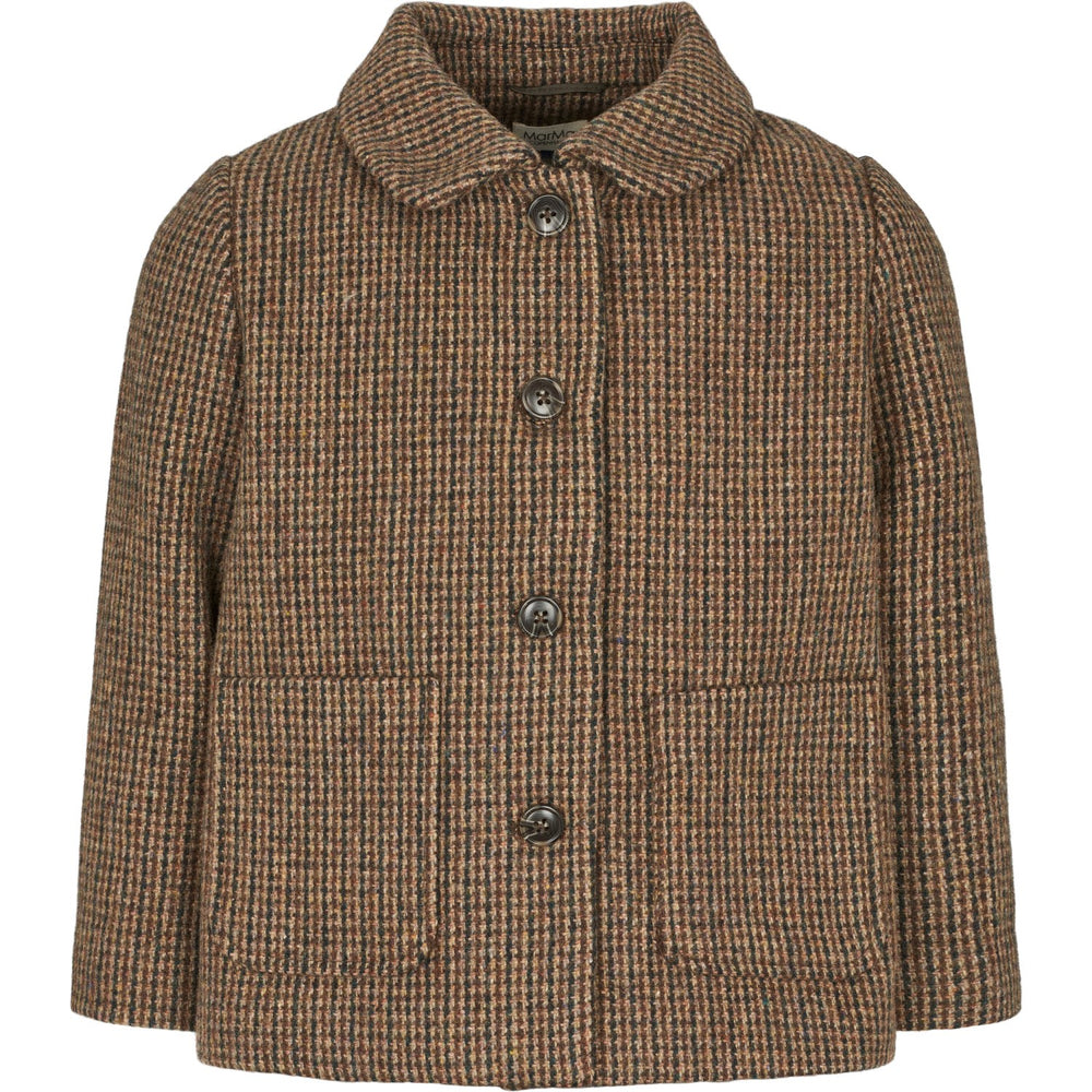 Køb MarMar Wool Check Earthy Check Oval Jakke