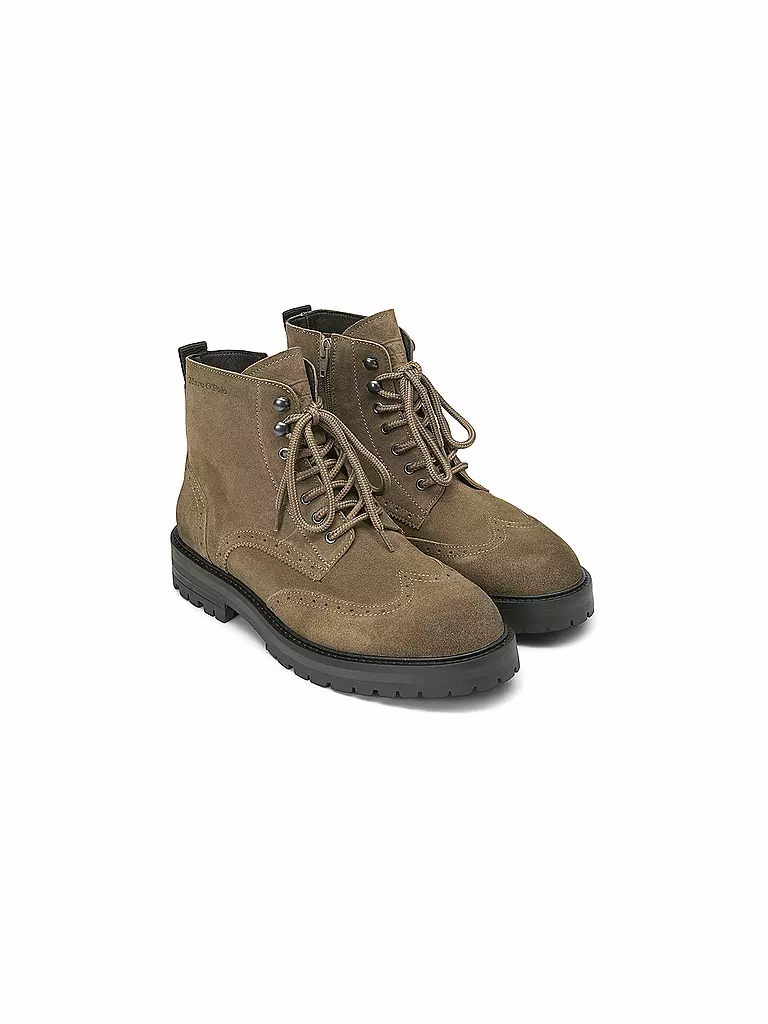 MARC O'POLO Schnürboots hellbraun