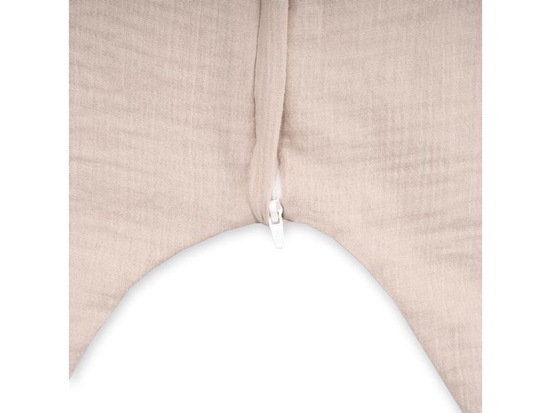 Julius Zöllner Baby-Sommerschlafsack Jumper Musselin Sand 8 Schlafoverall Jumper mit Reissverschluss