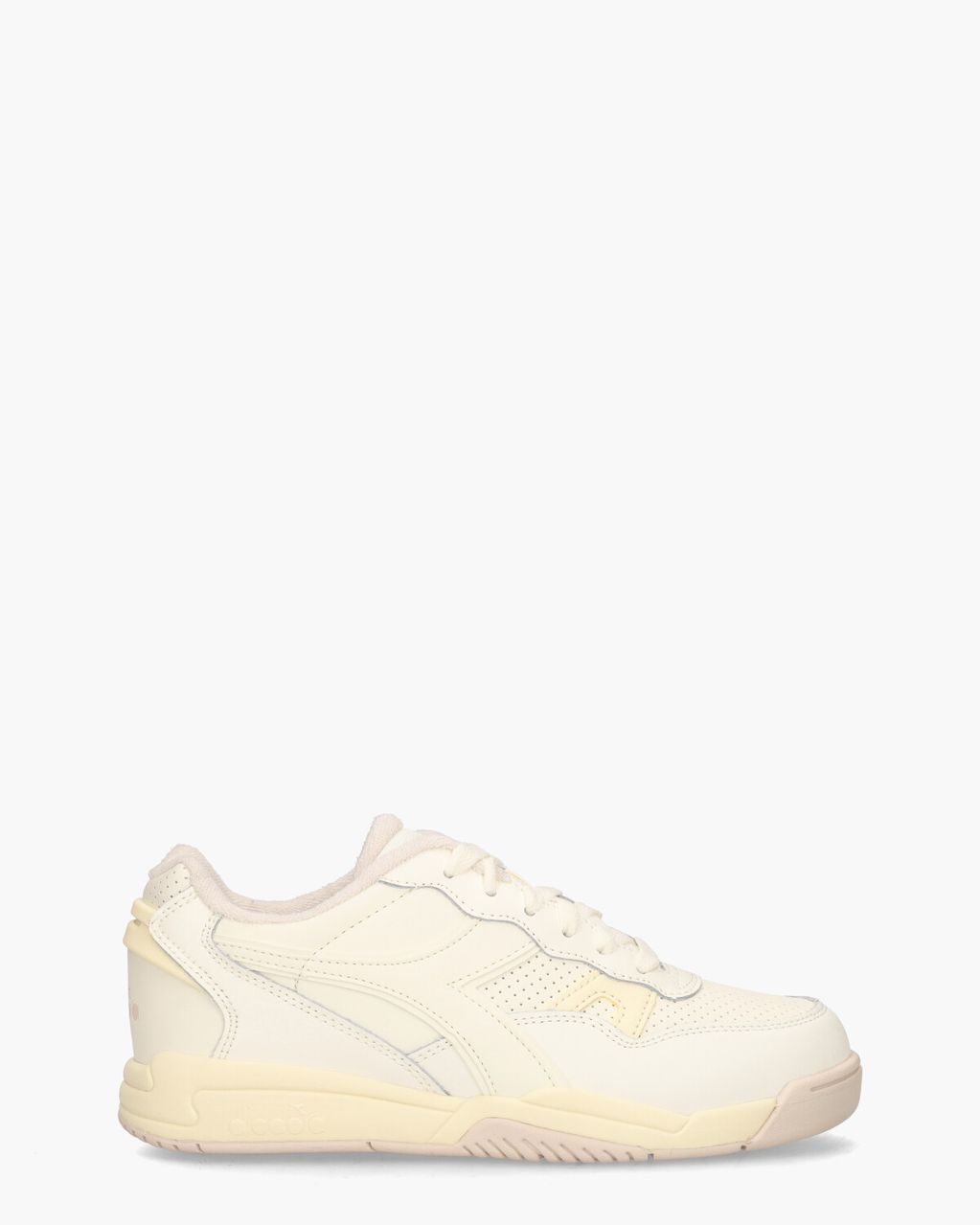 Diadora Sport Winner SL Off-White/Lichtgeel Damessneakers