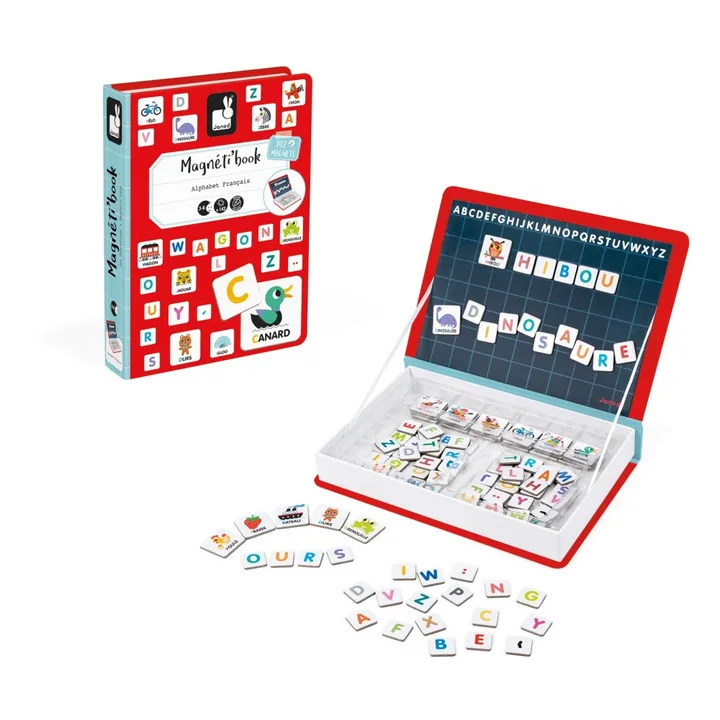 Janod Livre magnétique alphabet Magnéti'book - 131 magnets