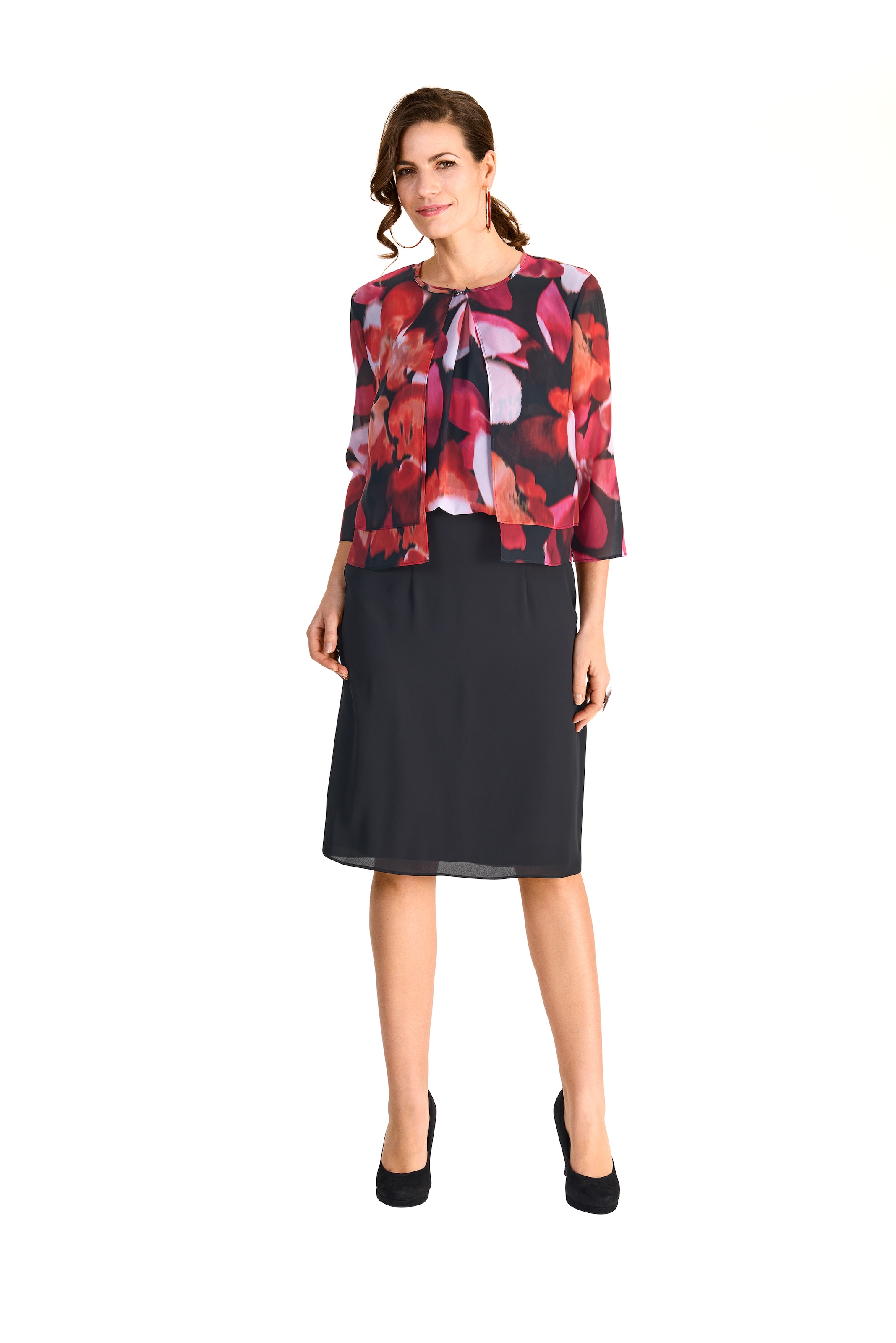 HERMANN LANGE Collection Blusenblazer , transparent, mit floralem Muster