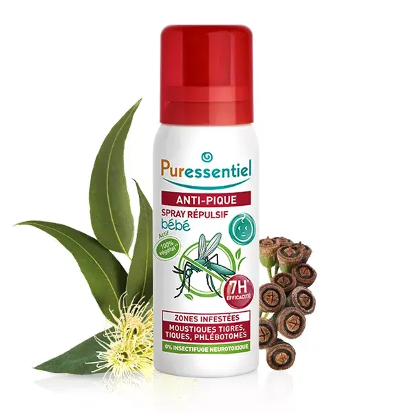 Spray Repelente de Mosquitos Puressentiel Anti-Picadas para Bebês 60ml