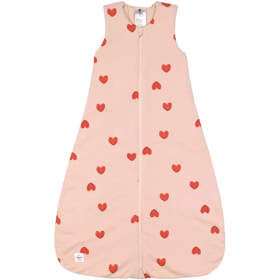 LÄSSIG Babyschlafsack Herz rosa