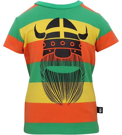 Danef? T-shirt - Regnbuefarvet m. Viking