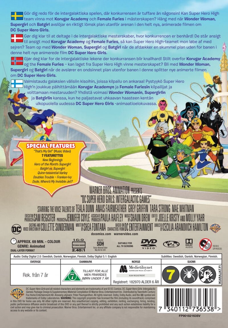 Dc Super Hero Girls: Intergalactic Game - DVD