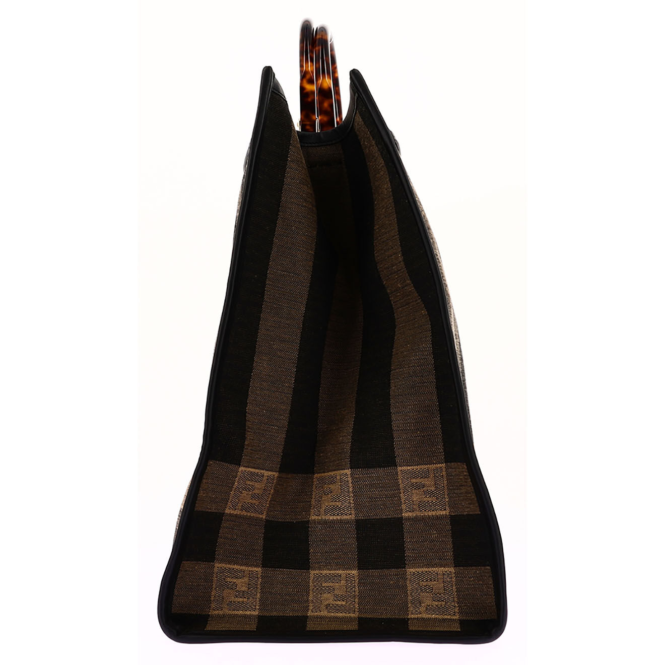 Fendi Sac cabas Sunshine en Toile marron - Neuf sans étiquette - L.40 cm